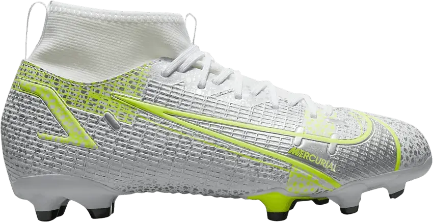  Nike Mercurial Superfly 8 Academy MG Metallic Silver Volt (GS)