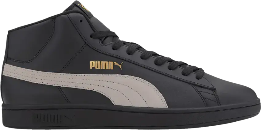  Puma Smash v2 Mid &#039;Black White&#039;