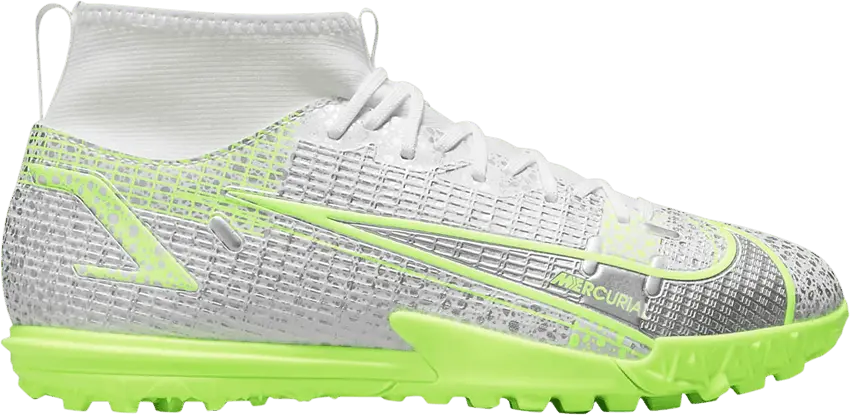  Nike Mercurial Superfly 8 Academy TF Metallic Silver Volt (GS)