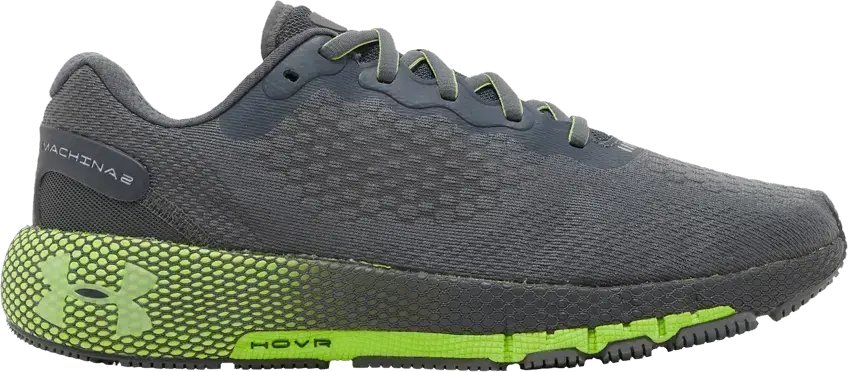  Under Armour HOVR Machina 2 &#039;Pitch Grey Hyper Green&#039;