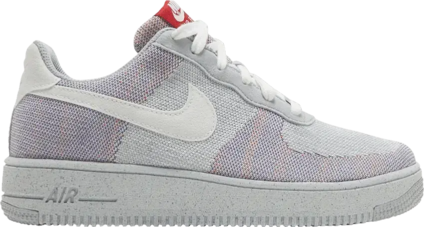  Nike Air Force 1 Crater Flyknit GS &#039;Wolf Grey&#039;