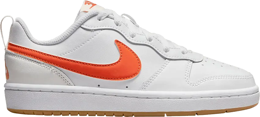  Nike Court Borough Low 2 GS &#039;White Orange&#039;