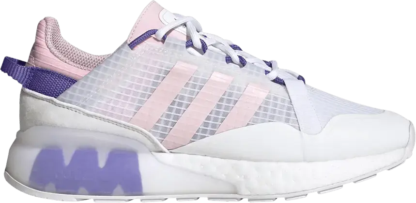  Adidas Wmns ZX 2K Boost Pure &#039;White Clear Pink Purple&#039;