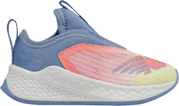  New Balance Fresh Foam Fast v2 Slip-On Toddler Wide &#039;Cloud Pink Stellar Blue&#039;