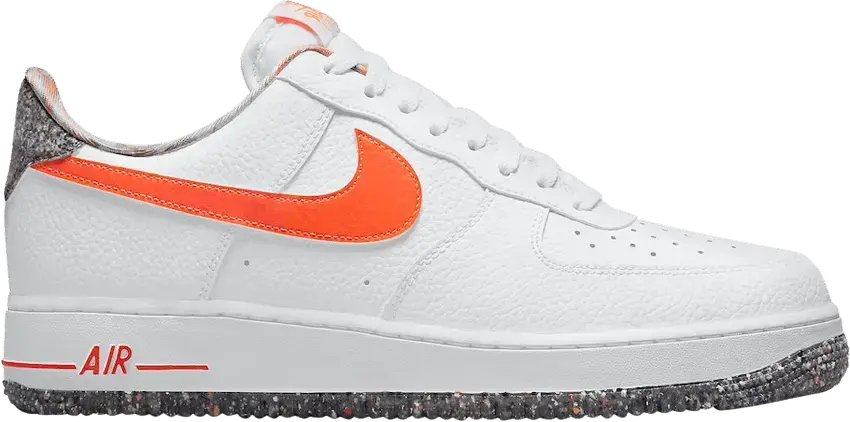  Nike Air Force 1 Low White Team Orange Grind