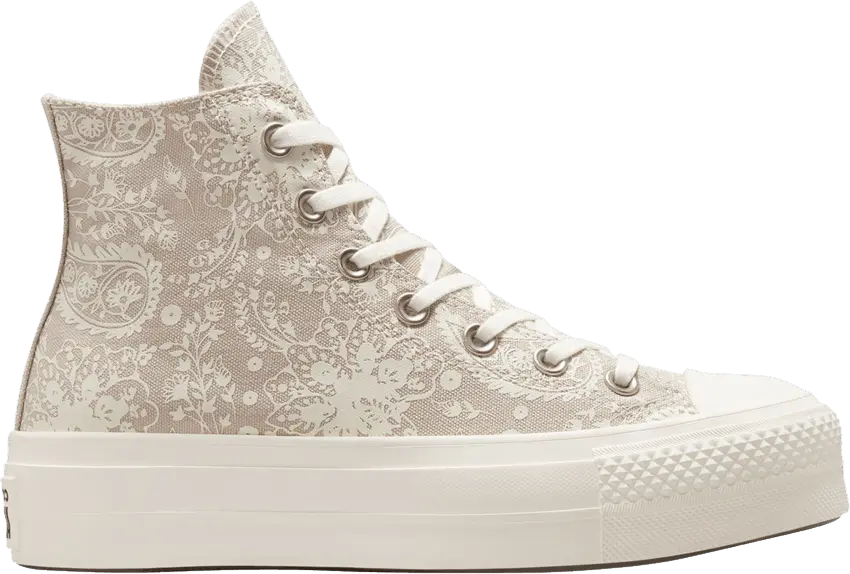  Converse Wmns Chuck Taylor All Star Platform High &#039;Fall Florals - String&#039;