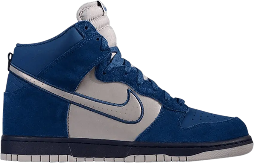  Nike Dunk High &#039;Brave Blue Reflective Silver&#039;