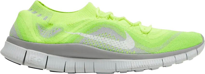  Nike Free Flyknit+ &#039;Volt Wolf Grey&#039;