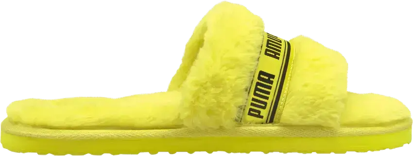 Puma Fluff Slide Jr &#039;Fluo Yellow&#039;