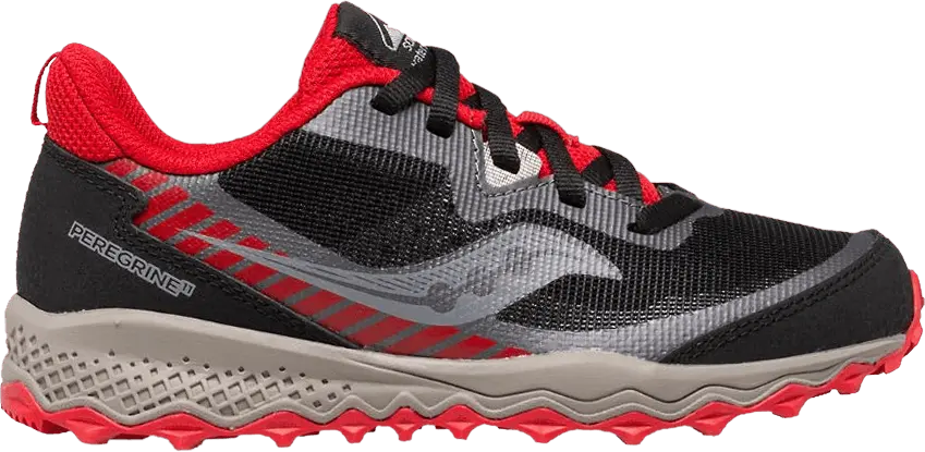  Saucony Peregrine 11 Shield Big Kid &#039;Bred&#039;