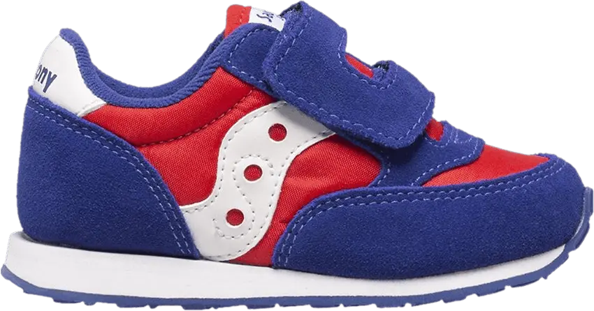  Saucony Jazz Hook &amp; Loop Little Kid &#039;Red Blue&#039;