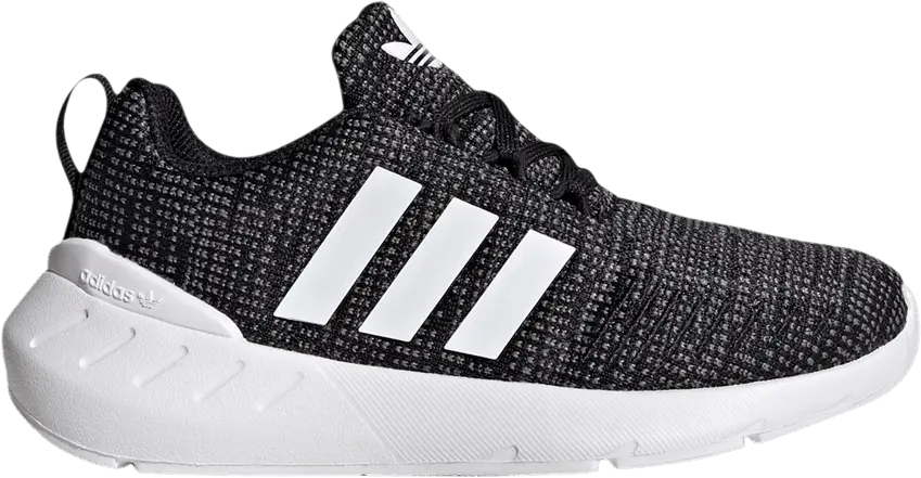  Adidas Swift Run 22 Little Kid &#039;Black White&#039;