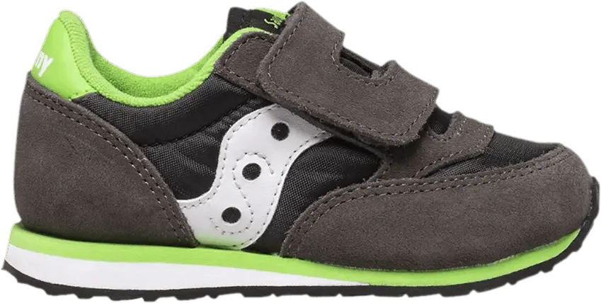  Saucony Jazz Hook &amp; Loop Little Kid &#039;Grey Green&#039;