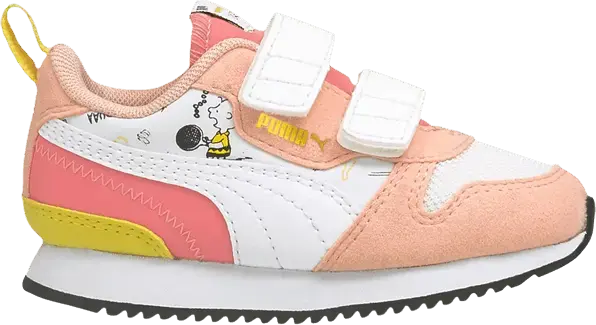  Puma Peanuts x R78 Infant &#039;Snoopy, Woodstock and Charlie Brown - Apricot Blush&#039;
