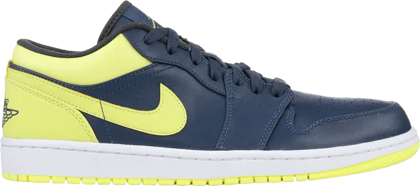  Jordan 1 Low Squadon Blue Electric Yellow