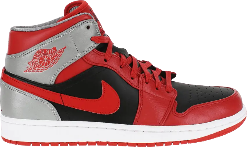  Jordan 1 Mid Fire Red Cement