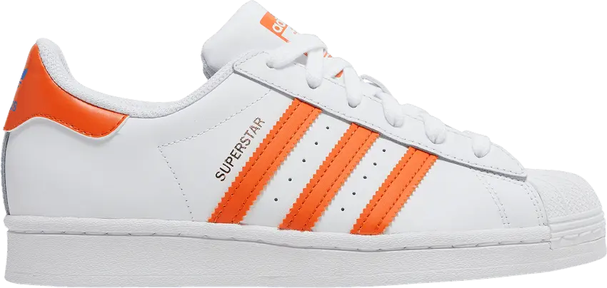 Adidas Superstar J &#039;White Orange&#039;