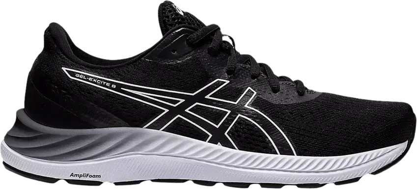  Asics ASICS Gel-Excite 8 Black White (Women&#039;s) (Wide)