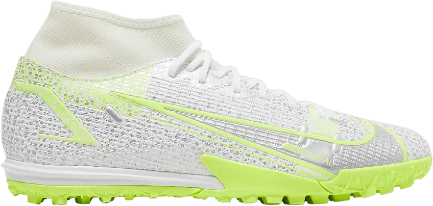  Nike Mercurial Superfly 8 Academy TF Metallic Silver Volt