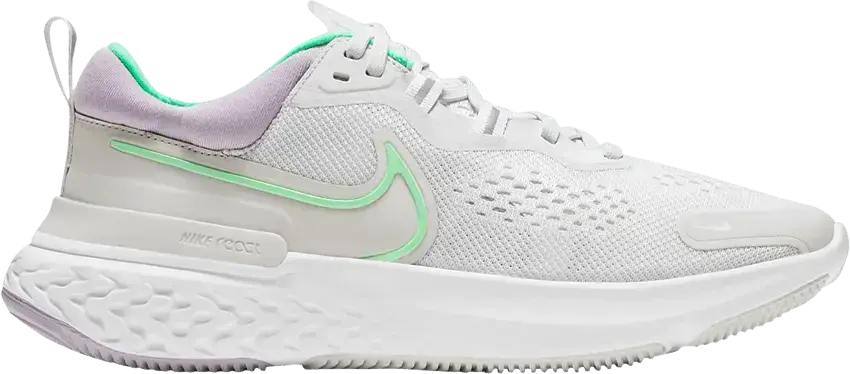  Nike React Miler 2 Platinum Tint Green Glow (W)