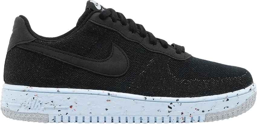  Nike Air Force 1 Low Crater Flyknit Black Chambray Blue