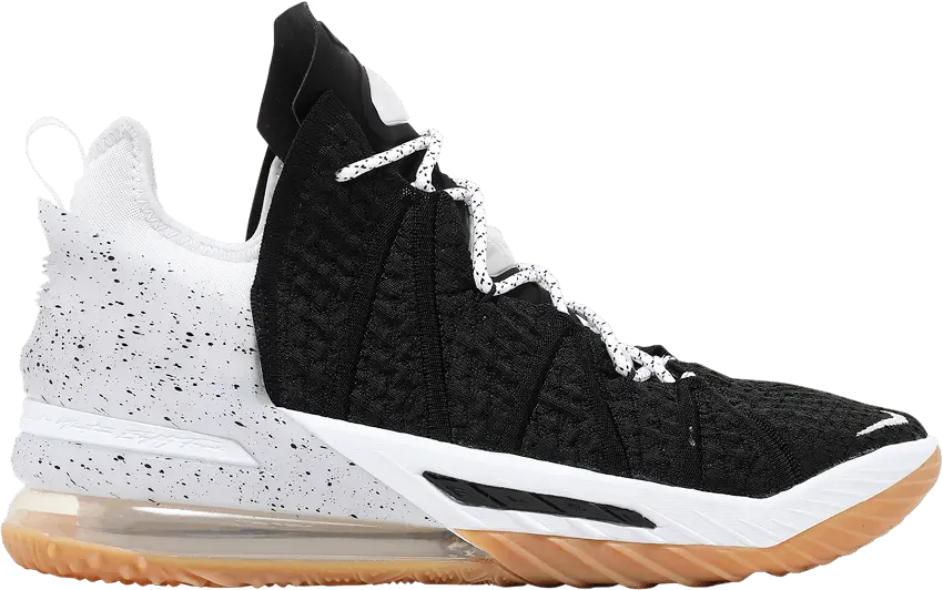  Nike LeBron 18 &#039;Black White Gum&#039;