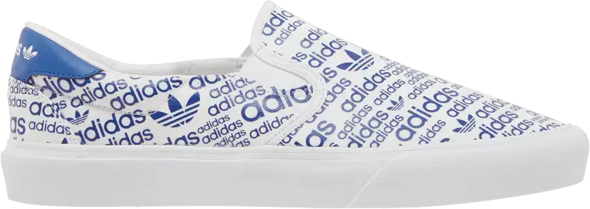  Adidas Court Rallye Slip &#039;Allover Logo - Collegiate Royal&#039;