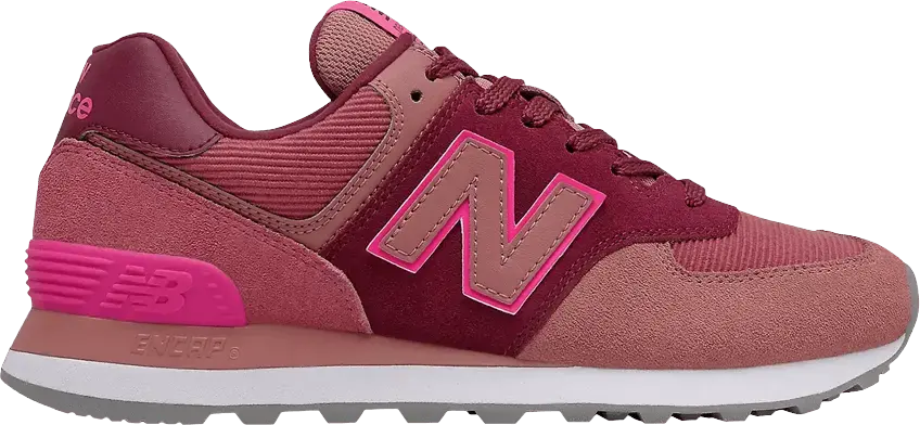  New Balance Wmns 574 Wide &#039;Garnet&#039;