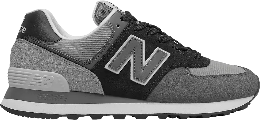  New Balance Wmns 574 Wide &#039;Black Grey&#039;