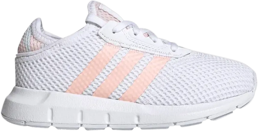  Adidas Swift Run X Little Kid &#039;White Haze Coral&#039;