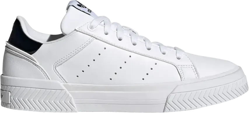  Adidas adidas Court Tourino White Black (Women&#039;s)