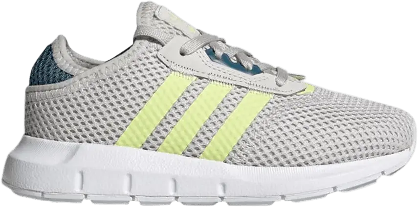  Adidas Swift Run X Little Kid &#039;Grey Pulse Yellow&#039;