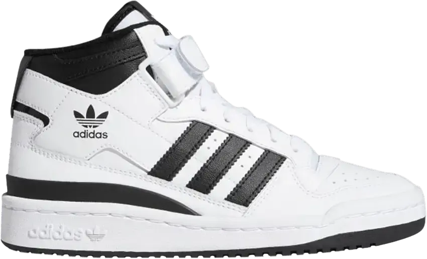  Adidas Forum Mid J &#039;White Black&#039;