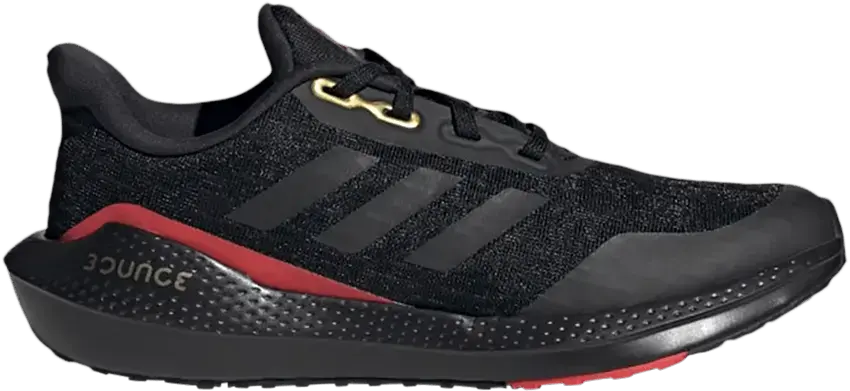  Adidas EQ21 Run J &#039;Black Vivid Red&#039;