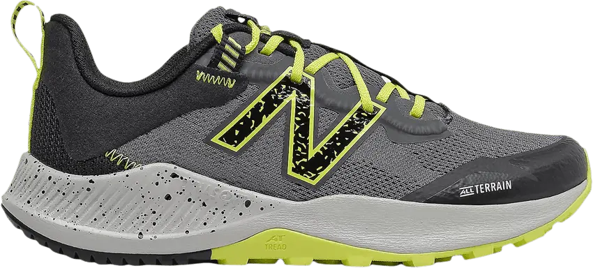  New Balance Nitrel v4 Big Kid Wide &#039;Lead Sulphur Yellow&#039;