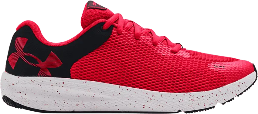  Under Armour Charged Pursuit 2 &#039;Big Logo Speckle - Red Black&#039;