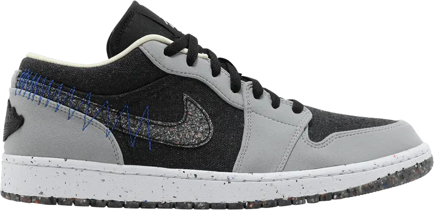  Jordan 1 Low SE Crater Black Grey