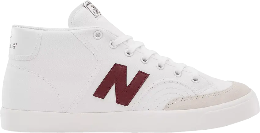  New Balance Numeric 213 Mid &#039;White Burgundy&#039;