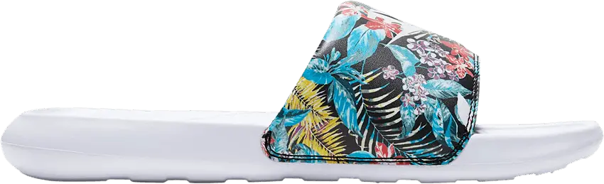 Nike Wmns Victori One Printed Slide &#039;Floral - White&#039;