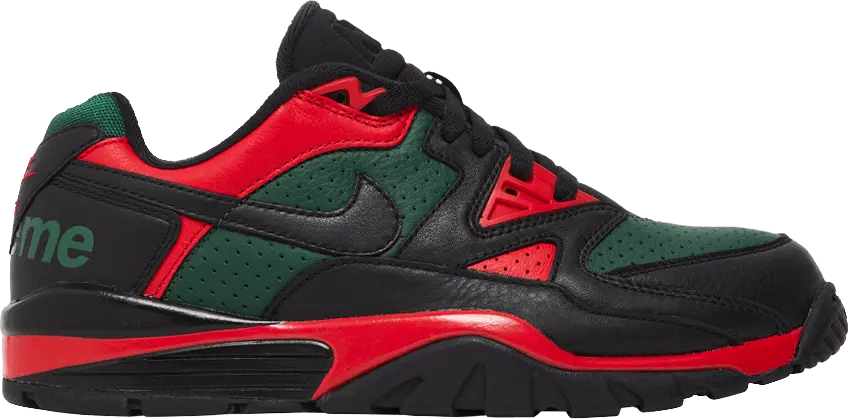  Nike Cross Trainer Low Supreme Black Green Red