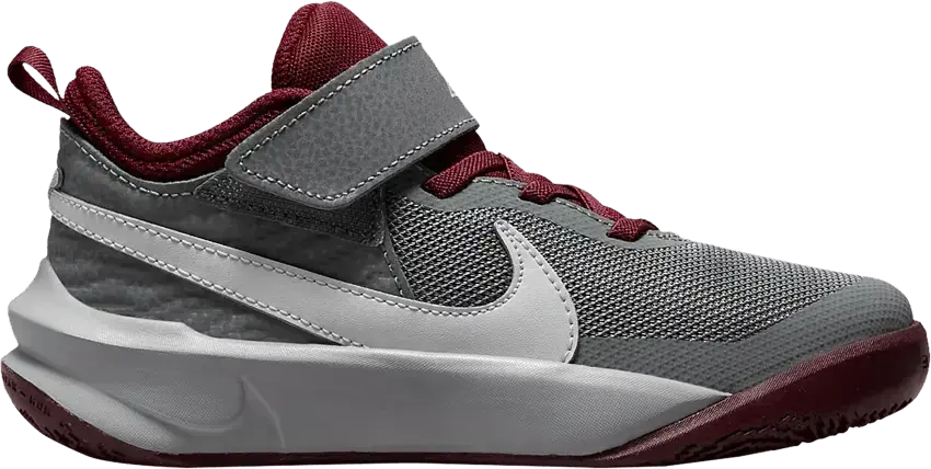  Nike Team Hustle D10 PS &#039;Smoke Grey Dark Beetroot&#039;