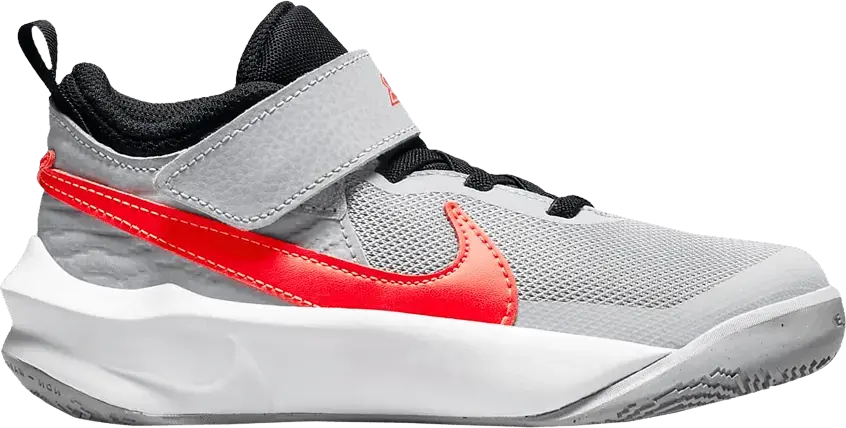  Nike Team Hustle D10 PS &#039;Light Smoke Grey Bright Crimson&#039;
