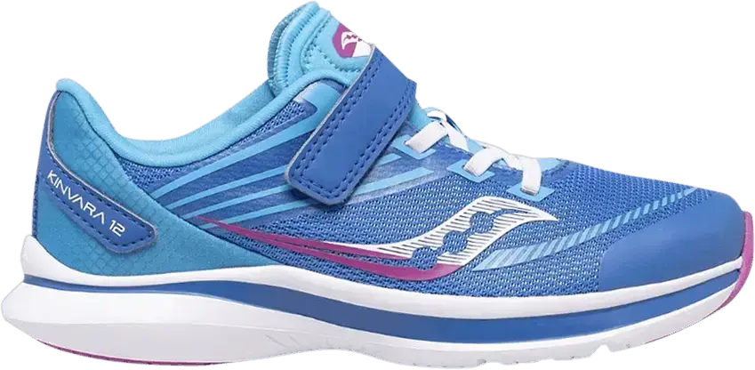  Saucony Kinvara 12 A/C Big Kid &#039;Blue Pink&#039;