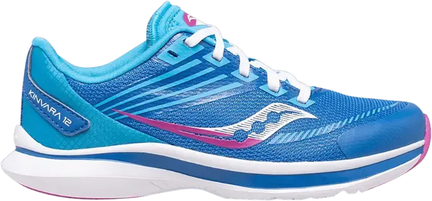  Saucony Kinvara 12 Big Kid &#039;Blue Pink&#039;