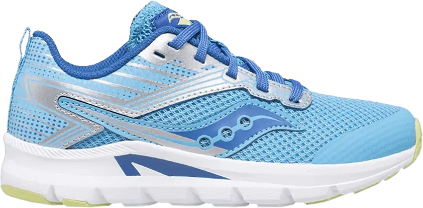  Saucony Axon Big Kid &#039;Blue Silver&#039;