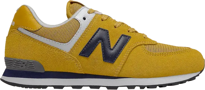  New Balance 574 Big Kid Wide &#039;Varsity Gold&#039;