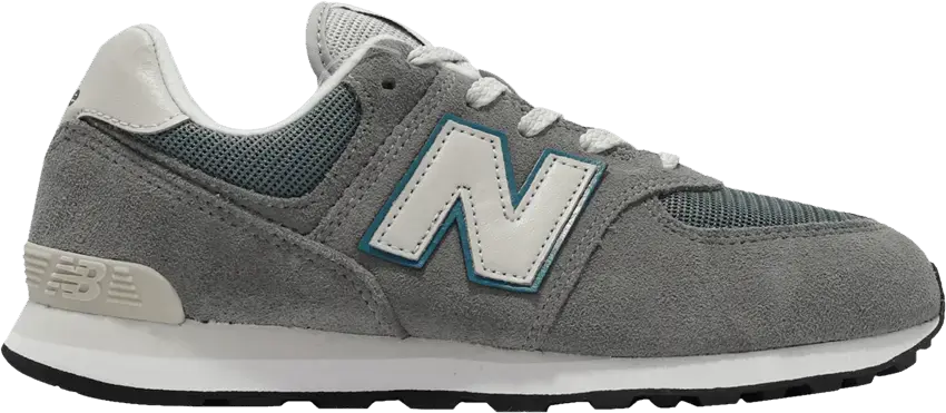  New Balance 574 Big Kid Wide &#039;Grey Sky Blue&#039;