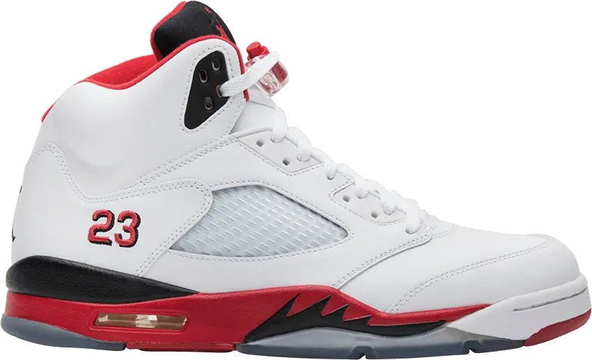  Jordan 5 Retro Fire Red Black Tongue (2013)