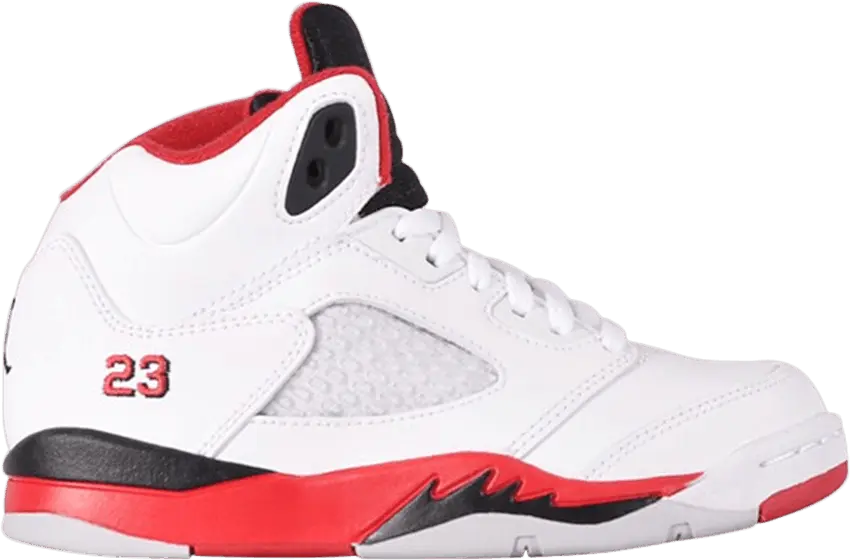  Jordan 5 Retro Fire Red Black Tongue (2013) (PS)