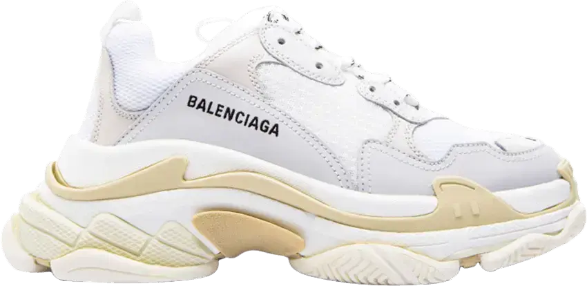  Balenciaga Triple S Sneaker &#039;White Tan&#039; 2018